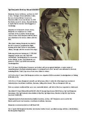 A preview of a PDF biography for Wood, Benjamin Brinley